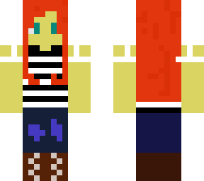 striped girl