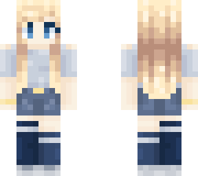 blonde and blue