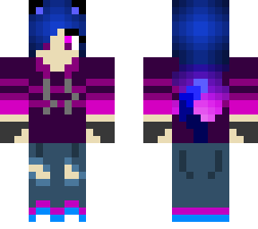 blue to purple mei fwa skin