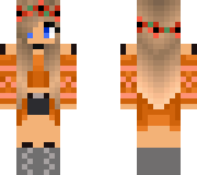 tan fall girl
