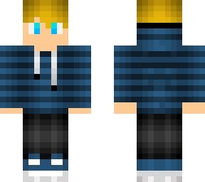 basic blue sweater blond