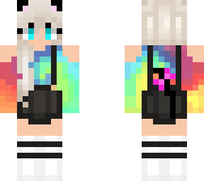 kawaii rainbow cat girl