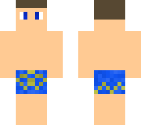 swimsuit blue-gold