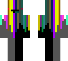 (rainbow derp recolored) half bright colors, half dark colous