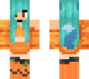 blue fall wolf girl