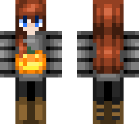 jack-o-lantern girl - entry for pixelgirl08's contest