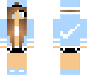 light blue nike girl