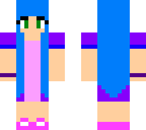 modern blue hair rapunzel
