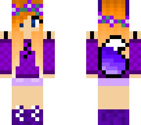 purple wolf girl