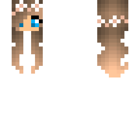 brown haired flower crown - sad bases