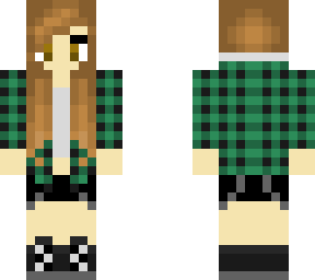 green flannel girl