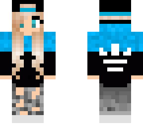 cool blue girl