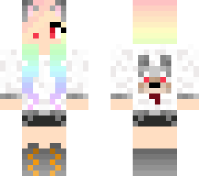 halloween wolf rainbow girl xd