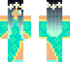 sea green dress