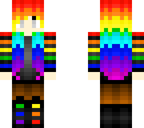 blind rainbow girl