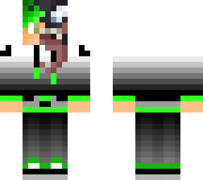 green hoodie venom hair