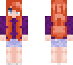 redhead purple sweater: final version
