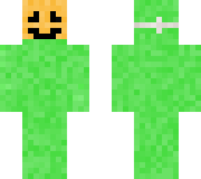 creeper with pumpkin mask