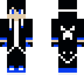 blue and black man