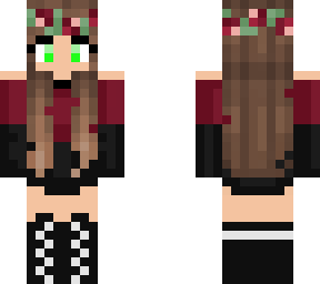 cute girl mc skin amazing popular rose red
