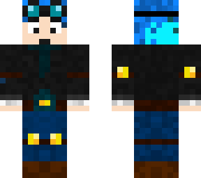 dantdm but light blue on back