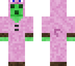 slime boi in a pig kigurumi