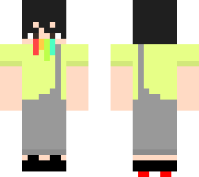 anime guy with rainbow