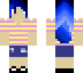 blue wolfgirl