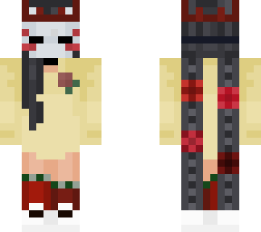christmas bee happy kitsune mask