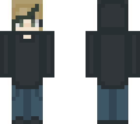 edit of my black hoodie girl