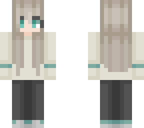 girl in a white sweater