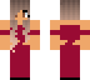 girl in red dress
