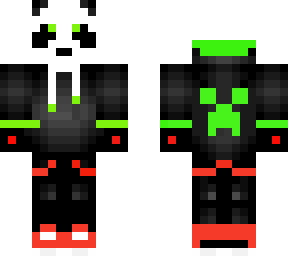 green and red panda