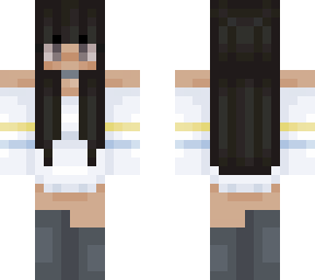 oversized white sweater girl