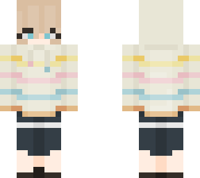 pastel rainbow hoodie girl