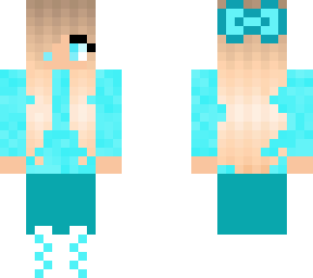 cute blue girl