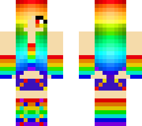 extra rainbow girl
