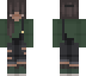 green girl w/ brown long hair