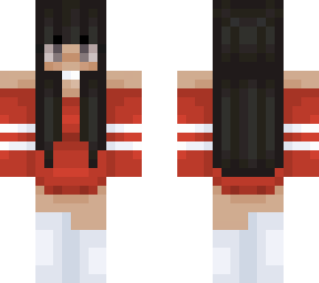 oversized red sweater girl
