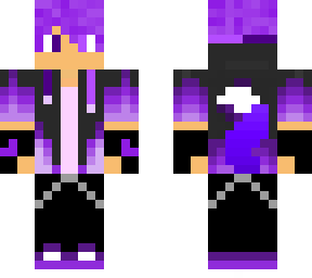 purple wolf boy