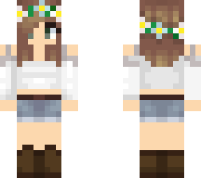 short haired summer girl