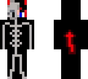 skeleton girl whit a evil tail