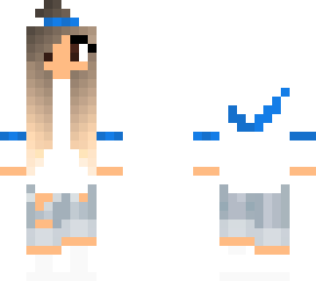 blue nike girl
