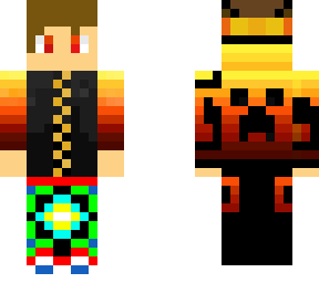 lava boy with leather vest and party pants