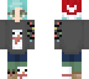 short-hair christmas girl