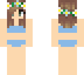 short haired bikini blue