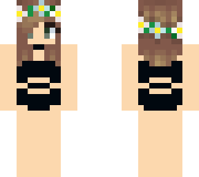 short haired black swimsuit