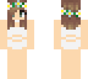 short haired white swimsuit