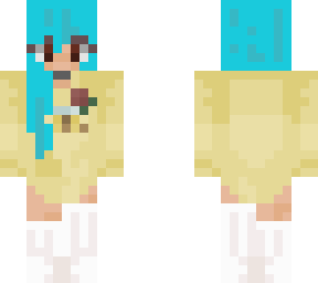 blue hair girl