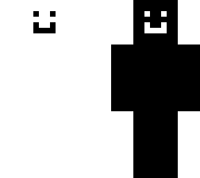 half-black, half-white